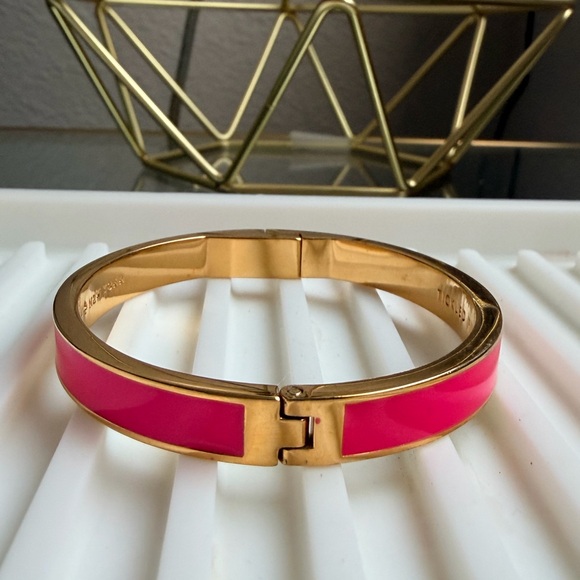 Kate Spade Pink Enamel Cuff Bracelet - Picture 2 of 2